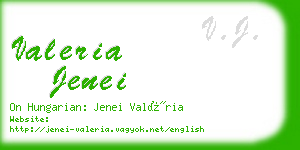 valeria jenei business card